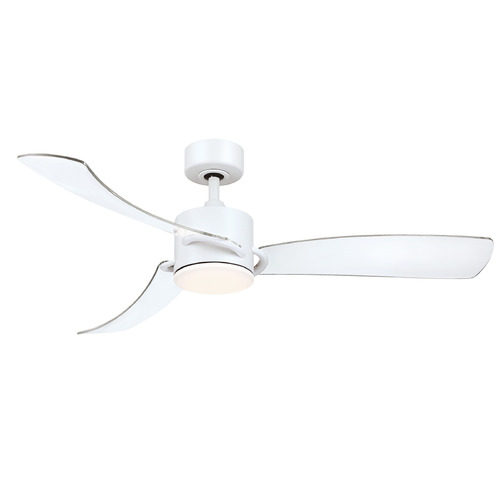 Fanimation Fans Sculptaire Matte White LED Ceiling Fan with Light