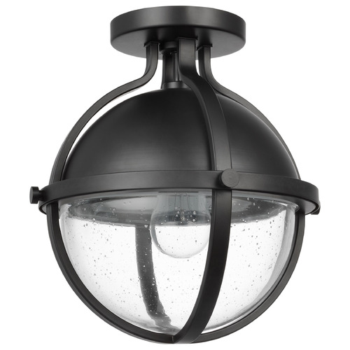 Nuvo Lighting Lincoln Matte Black Semi-Flush Mount by Nuvo Lighting 60-7673