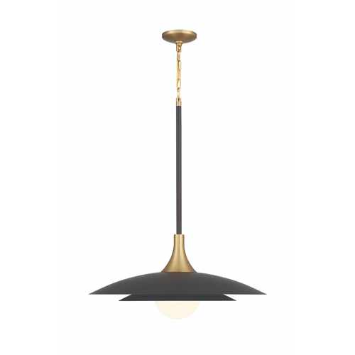 Welsh 24-Inch Pendant in Black by Eurofase
