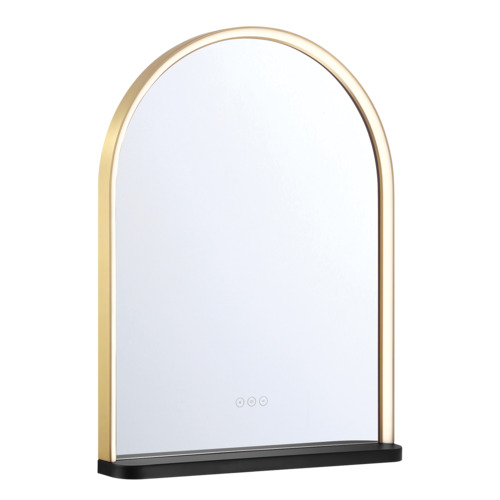 Eurofase Lighting Serin 32-Inch LED Mirror with Shelf in Gold & Black by Eurofase 48518-017