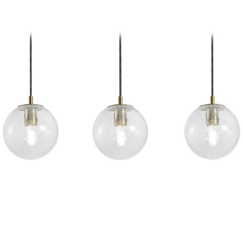 Afx Lighting Palla Light Antique Brass Multi-Light Pendant with Globe Shade