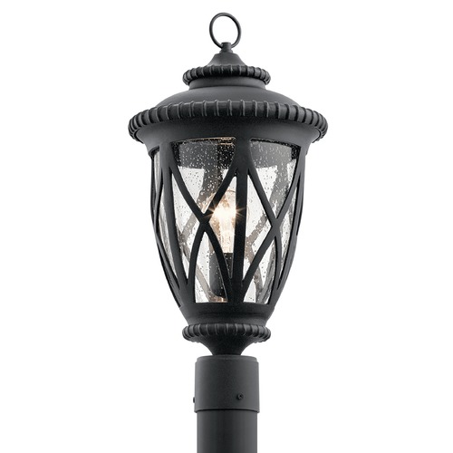 Seeded Glass Post Light Black by Kichler Lighting
