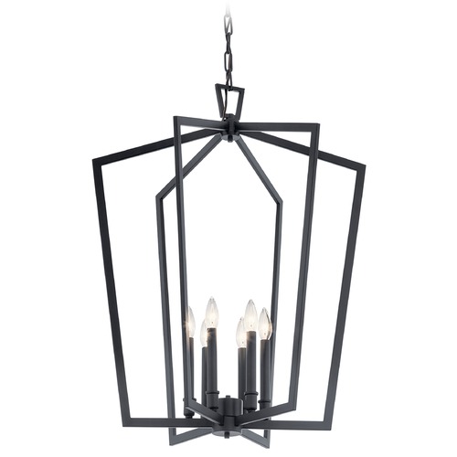Abbotswell 6-Light Black Pendant by Kichler Lighting