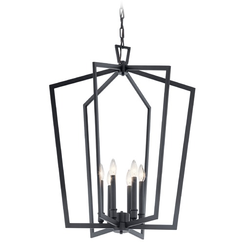 Kichler Lighting Abbotswell 6-Light Black Pendant by Kichler Lighting 43495BK