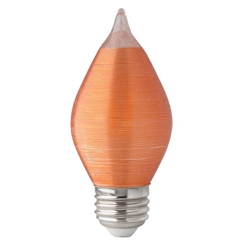 4W C15 LED Satin Spun Amber Medium Base 2100K 240 Lumens 120V Dimmable by Satco Lighting