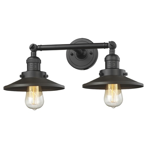 Railroad Oil Rubbed Bronze Bathroom Light by Innovations Lighting