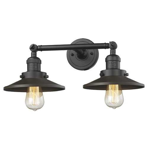 Innovations Lighting Innovations Lighting Railroad Oil Rubbed Bronze Bathroom Light 208-OB-M5