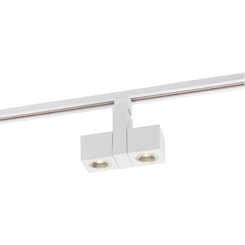 Nuvo Lighting 24W Contemporary LED Square Dual Track Head 36-Degree Beam 3000K by Nuvo Lighting TH487