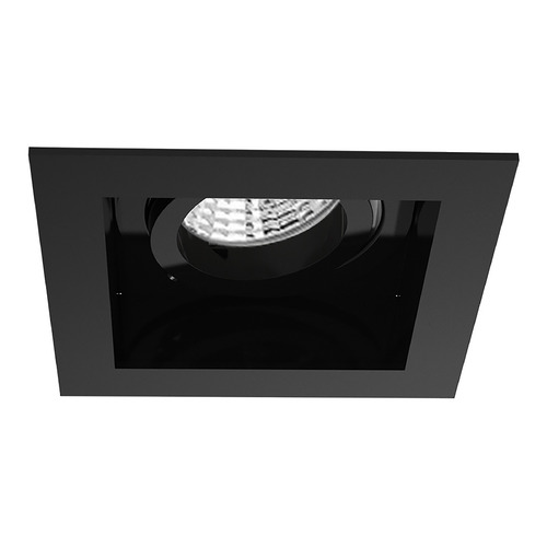 Eurofase Lighting Amigo 3-Inch 3000K Square Adjustable Gimbal Trim in Black by Eurofase Lighting 28722-30-021