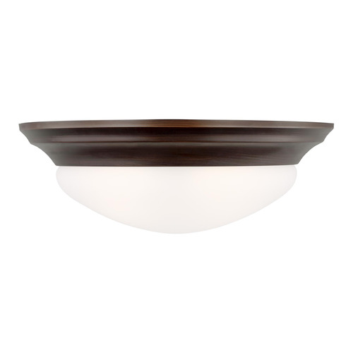 Generation Lighting Nash 14-Inch Bronze Flush Mount by Generation Lighting 75435-710