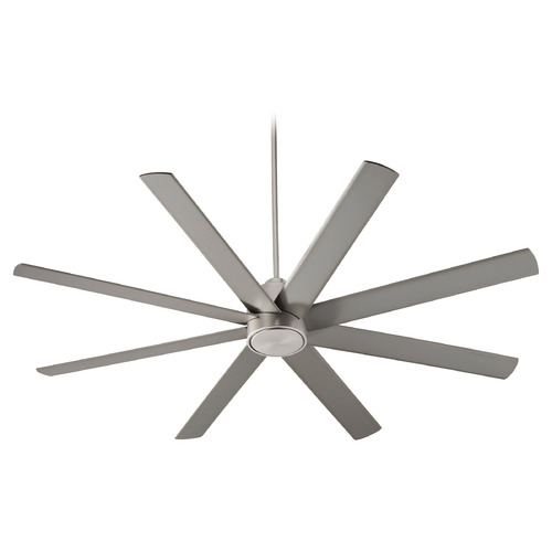 Cosmo 70-Inch Damp Ceiling Fan in Satin Nickel by Oxygen Lighting
