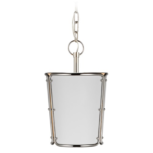 Visual Comfort Signature Collection Carrier & Company Hastings Pendant in Nickel by Visual Comfort Signature S5645PNWHT