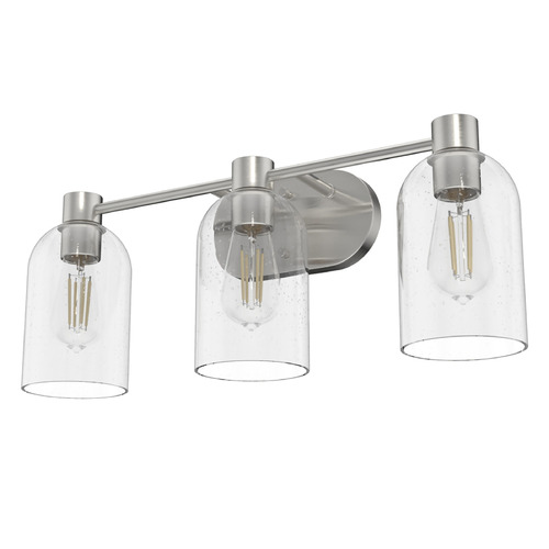 Hunter Fan Company Lochemeade Brushed Nickel Bathroom Light