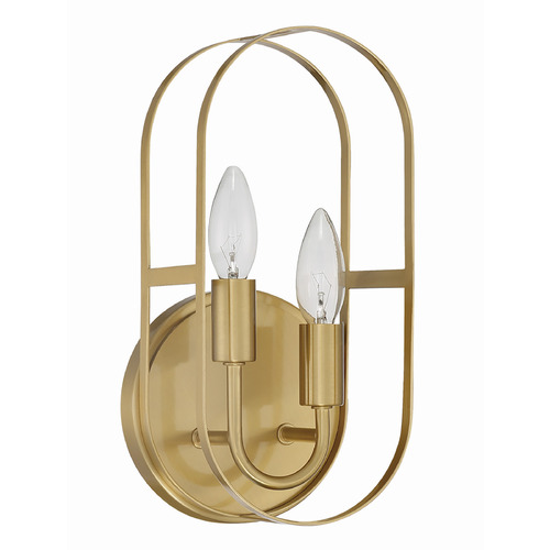 Mindful Satin Brass Sconce by Craftmade Lighting