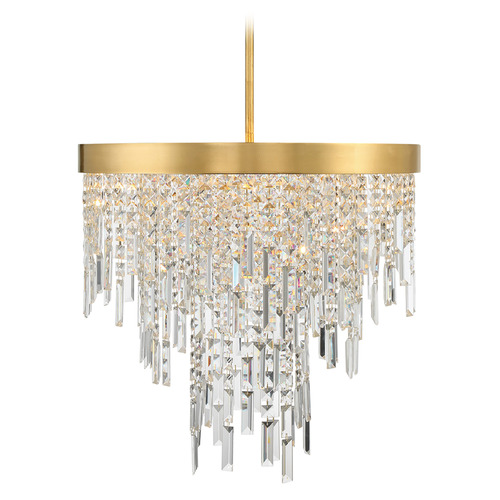 Crystorama Lighting Crystorama Lighting Winfield Antique Gold Crystal Chandelier WIN-216-GA-CL-MWP