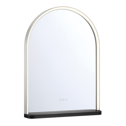 Eurofase Lighting Serin 32-Inch LED Mirror with Shelf in Nickel & Black by Eurofase 48518-024