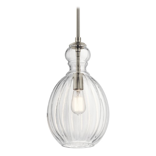 Riviera 9-Inch Brushed Nickel Pendant by Kichler Lighting