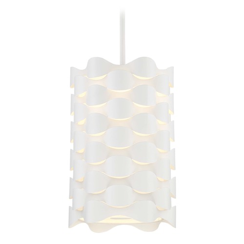 George Kovacs Lighting Coastal Current LED Pendant in Sand White by George Kovacs P1301-655-L
