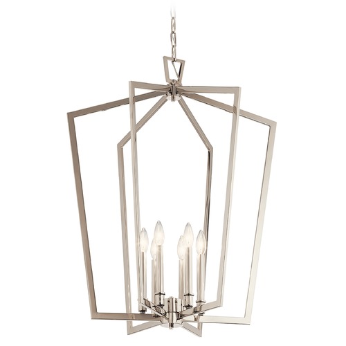 Kichler Lighting Abbotswell 6-Light Polished Nickel Pendant by Kichler Lighting 43495PN