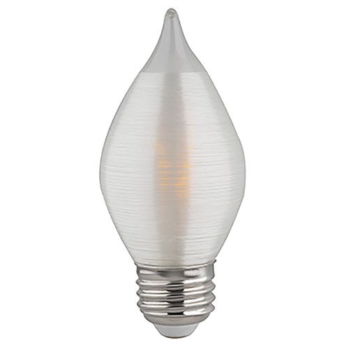 4W C15 LED Satin Spun Clear Medium Base 2700K 300 Lumens 120V Dimmable by Satco Lighting