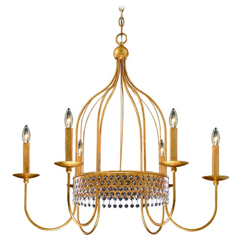 Metropolitan Lighting Kingsmont Chandelier in Glitz Gold Leaf by Metropolitan Lighting N7652-705