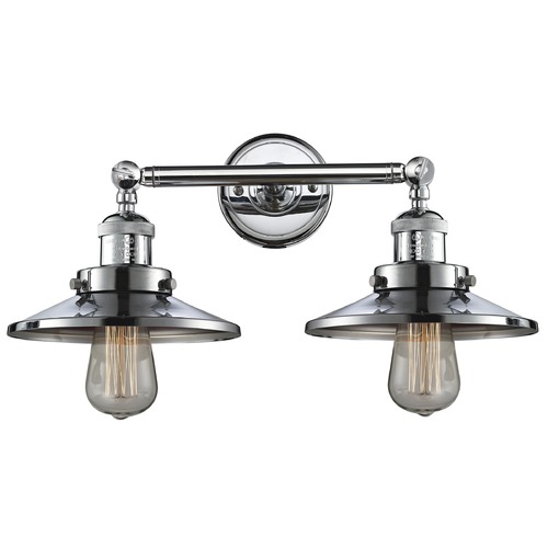 Railroad Polished Chrome Bathroom Light by Innovations Lighting