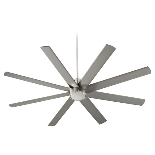 Cosmo 70-Inch Damp Ceiling Fan in Polished Nickel by Oxygen Lighting