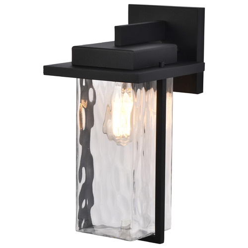 Vernal Matte Black Outdoor Wall Light by Nuvo Lighting