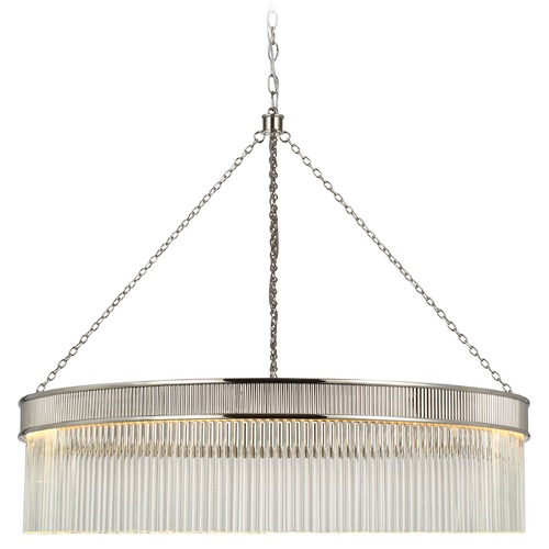 Visual Comfort Signature Collection Marie Flanigan Menil Chandelier in Polished Nickel by Visual Comfort Signature S5172PNCG