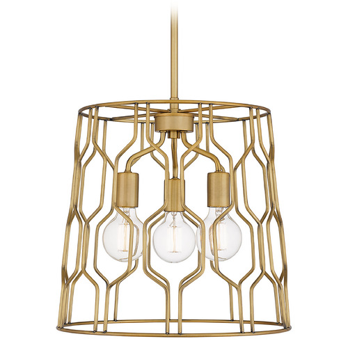 Quoizel Lighting Rellie 16-Inch Pendant in Aged Brass by Quoizel Lighting QP5361AB