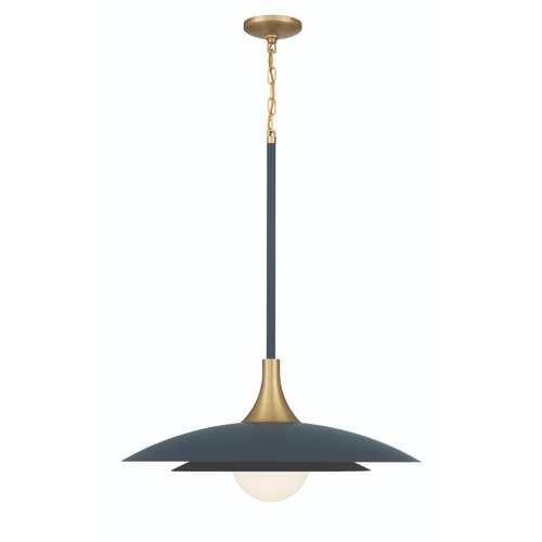 Welsh 24-Inch Pendant in Blue by Eurofase