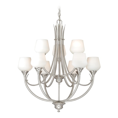 Vaxcel Lighting Grafton Satin Nickel Chandelier by Vaxcel Lighting H0127