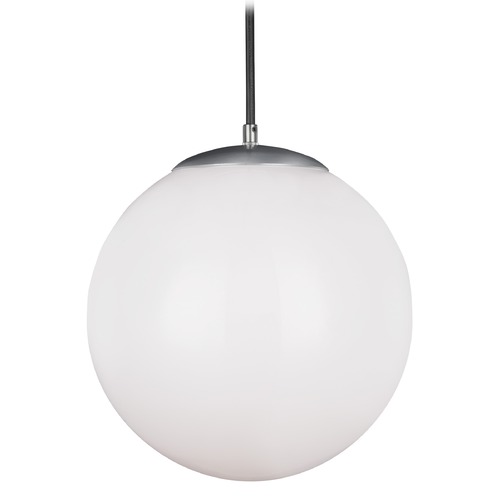 Visual Comfort Studio Collection Leo 14-Inch LED Globe Pendant in Satin Aluminum by Visual Comfort Studio 6024EN3-04