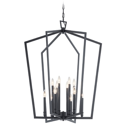 Abbotswell 8-Light Black Pendant by Kichler Lighting