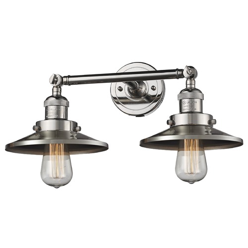 Railroad Polished Nickel Bathroom Light by Innovations Lighting