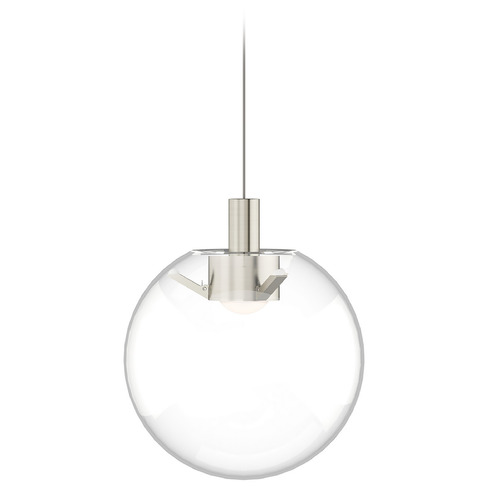 Palona Monopoint LED Pendant in Nickel by Visual Comfort Modern