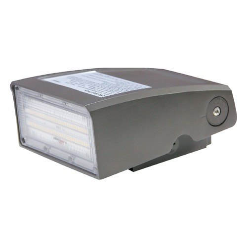 60W LED Bronze CCT Selectable Adjustable Wall Pack 120-277V by Satco Lighting