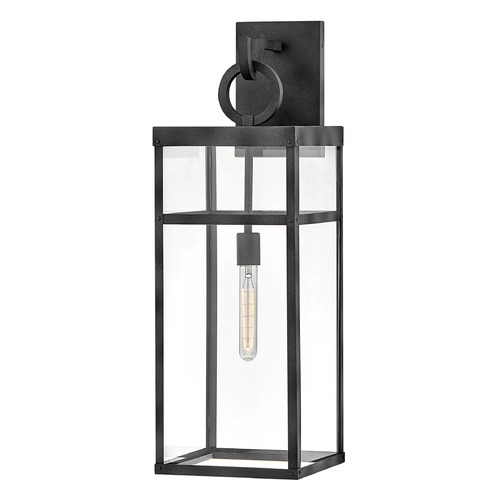 Hinkley Porter Extra Large Wall Lantern in Aged Zinc by Hinkley Lighting 2807DZ