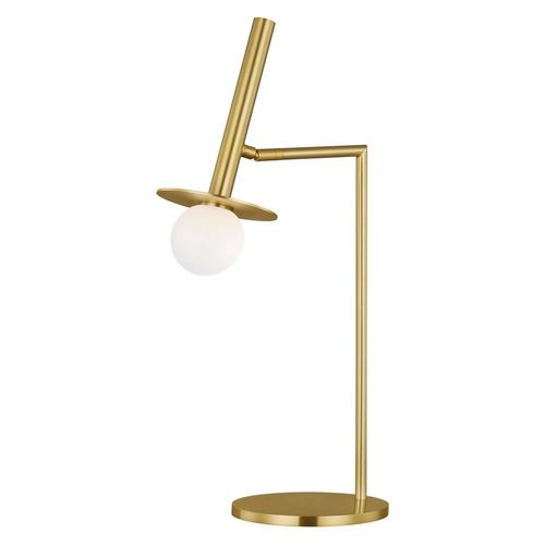 Visual Comfort Studio Collection Kelly Wearstler Nodes 25.38-Inch Tall Burnished Brass LED Table Lamp by Visual Comfort Studio KT1001BBS2