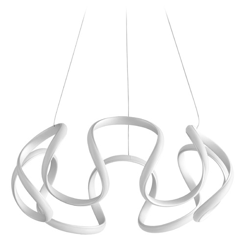 Cirro 22-Inch LED Pendant in Silver Graphite by Oxygen Lighting