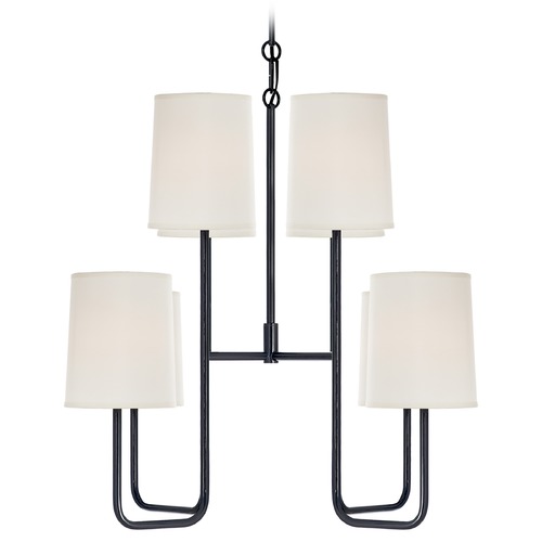 Visual Comfort Signature Collection Barbara Barry Go Lightly Chandelier in Charcoal by Visual Comfort Signature BBL5081CS