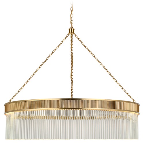 Visual Comfort Signature Collection Marie Flanigan Menil Chandelier in Soft Brass by Visual Comfort Signature S5172SBCG
