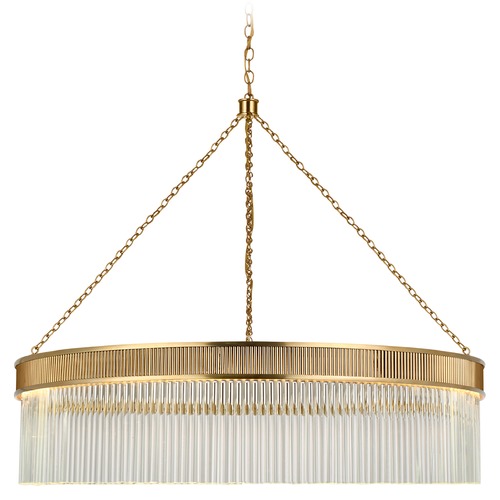 Marie Flanigan Menil Chandelier in Soft Brass by Visual Comfort Signature