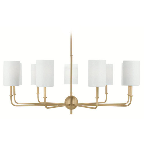 Visual Comfort Studio Collection Foxdale Satin Brass Chandelier