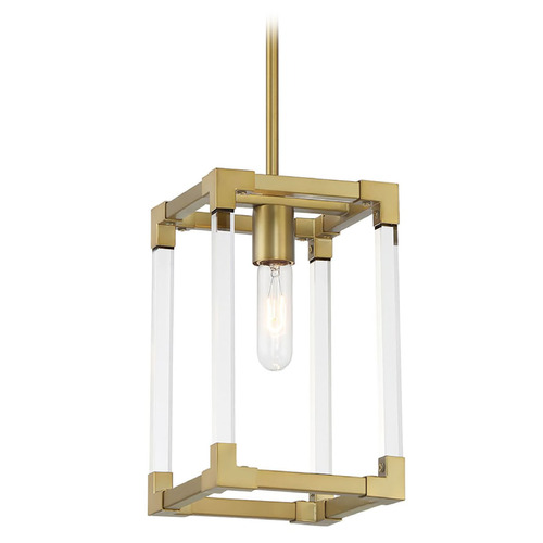 Minka Lavery Bax Sand Coal & Soft Brass Semi-Flush Mount by Minka Lavery 1456-695