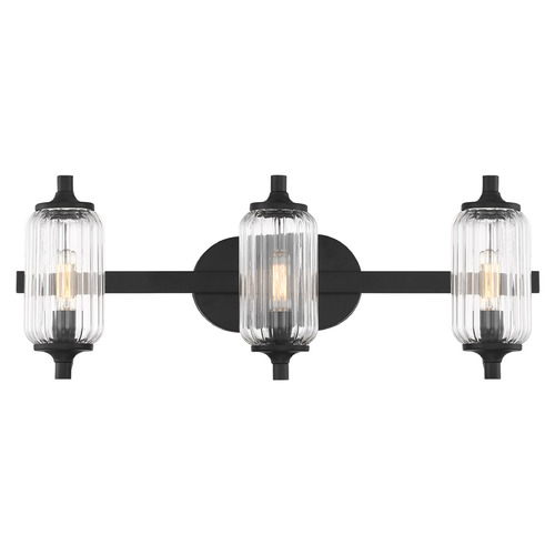 Savoy House Savoy House Lighting Holton Matte Black Bathroom Light 8-3024-3-BK