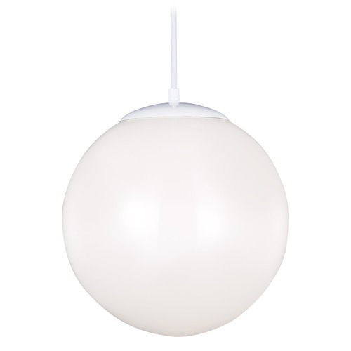 Visual Comfort Studio Collection Leo 14-Inch LED Globe Pendant in White by Visual Comfort Studio 6024EN3-15