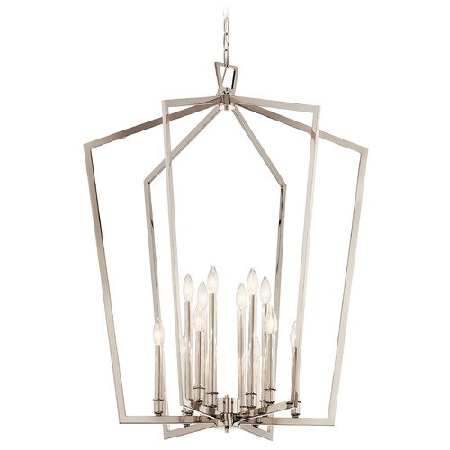 Kichler Lighting Abbotswell 8-Light Polished Nickel Pendant by Kichler Lighting 43496PN