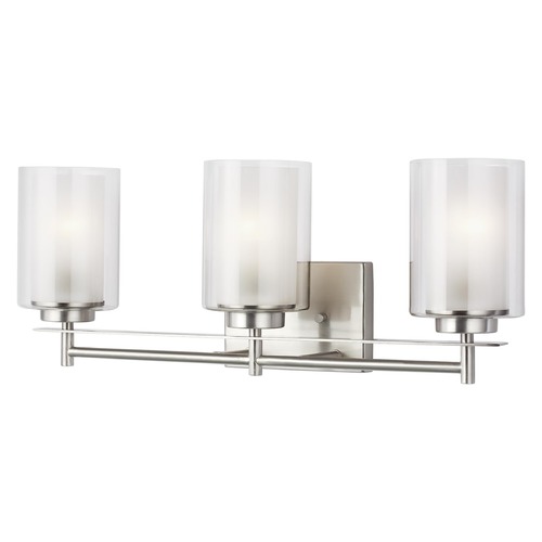 Elmwood Park 22.25-Inch Vanity Light in Brushed Nickel by Generation Lighting
