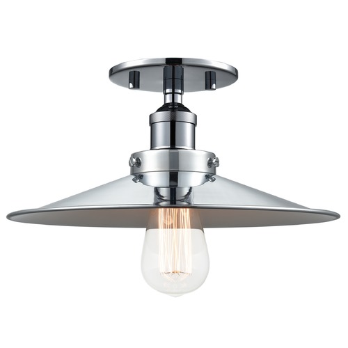 Bulstrodes Workshop Chrome Semi-Flush Mount by Matteo Lighting